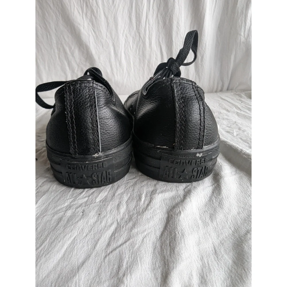 Converse All Star All Black Leather Sneakers